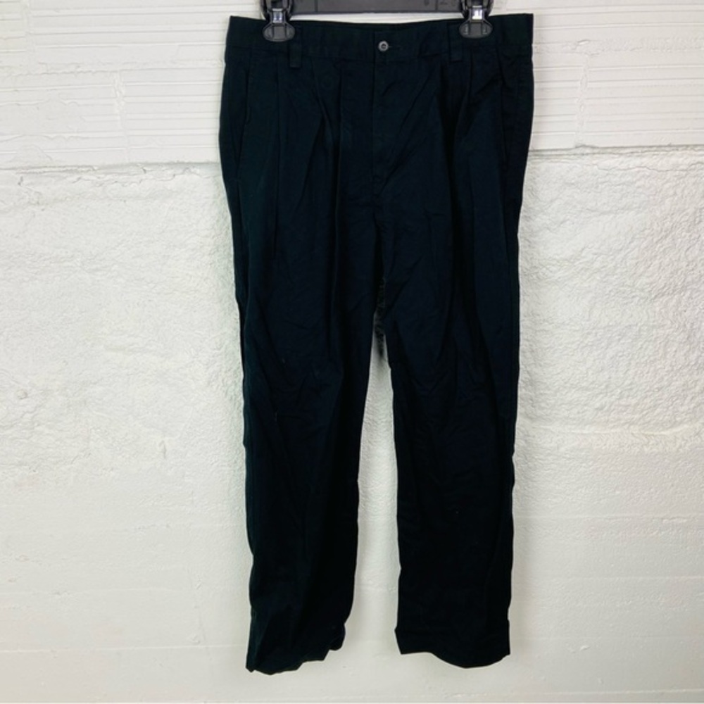 Dockers basic twill Men's black Dark work Pants size 34X32
